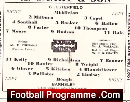 Chesterfield v Barnsley 1949 - to clear - Image 3