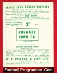 Edgware Town v Hounslow Town 1951