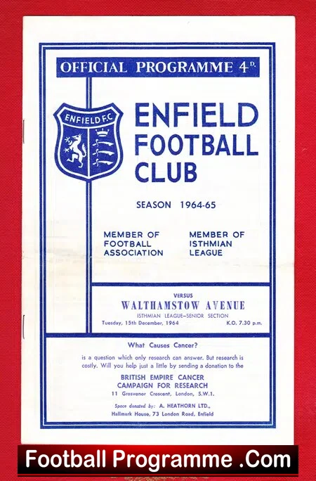 Enfield v Walthamstow Avenue 1964 - Image 2