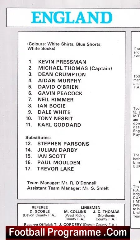 England v Scotland 1983 - Schoolboys International at Wembley - Image 3