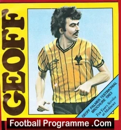 Geoff Palmer Testimonial Benefit Match Wolves 1983 - Signed - football programme