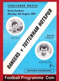 Glasgow Rangers v Tottenham 1969 – Challenge Match