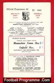 Hounslow Town v Enfield 1961 – Reserves Match