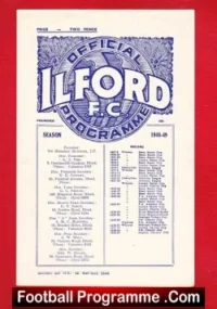 Ilford v Dulwich Hamlet 1948 – 1940s Programme