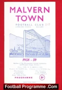 Malvern Town v Brierley Hill 1958