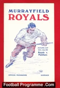 Murrayfield Royals Ice Hockey v Perth Panthers 1958 – Scotland