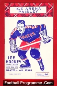 Paisley Pirates Ice Hockey v All Stars 1956 – Scotland
