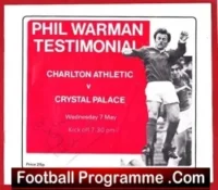 Phil Warman Testimonial Benefit Charlton Athletic 1980 Signed
