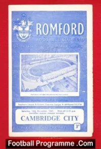 Romford v Cambridge City 1961 – Autographed Signed