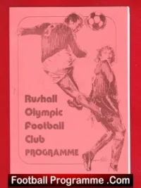 Rushall Olympic v Wolves 1980s – Friendly Match