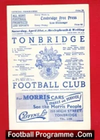 Tonbridge v Bexleyheath Welling 1962 – to clear