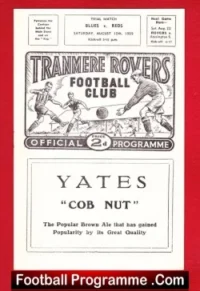 Tranmere Rovers Blues v Reds 1959 – Trials Match