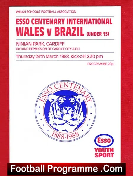 Wales v Brazil 1988 - Under 15 at Cardiff City - Image 2