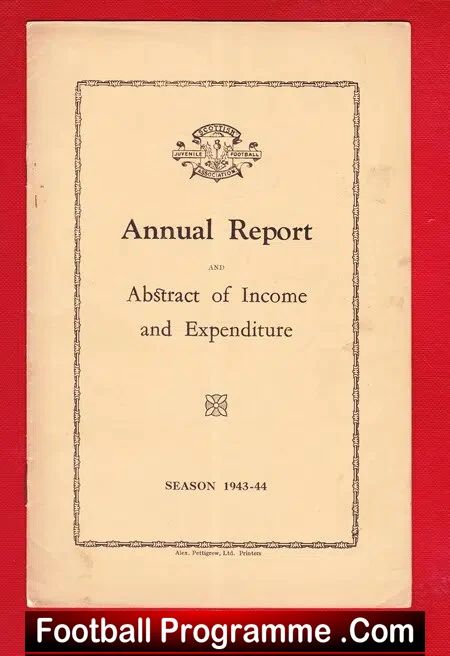 Scottish Football Association Annual Report 1943 - 1944 - Image 2