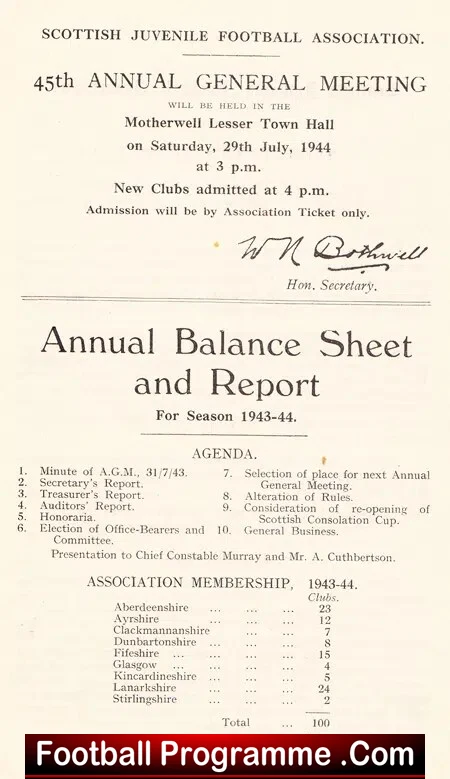 Scottish Football Association Annual Report 1943 - 1944 - Image 3