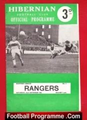 Hibernian Hibs v Glasgow Rangers 1962