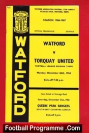Watford v Torquay United 1966