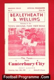Bexleyheath Welling v Canterbury City 1954