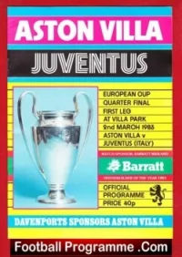 Aston Villa v Juventus 1983 – Football Match European Cup