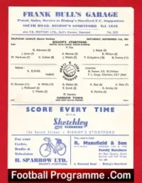Bishops Stortford v Harrow Town 1961