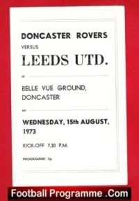 Doncaster Rovers v Leeds United 1973