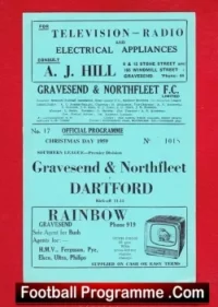 Gravesend Northfleet v Dartford 1959 – Southern League
