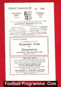 Hounslow Town v Kingstonian 1963 – Amateur Cup