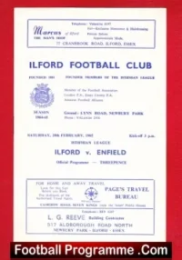 Ilford v Enfield 1965 – Isthmian League