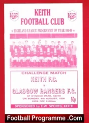 Keith v Glasgow Rangers 1991 – Kynoch Park
