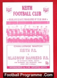 Keith v Glasgow Rangers 1991 – Kynoch Park
