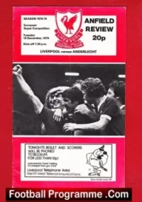 Liverpool v Anderlecht 1978 – European Cup Belgium
