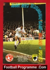 Mark Rees Testimonial Benefit Match Walsall 1989 – Signed