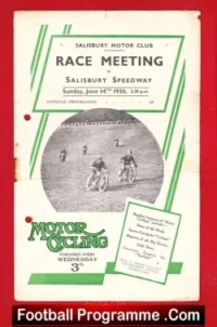 Salisbury Motorbike Motor Cross Grass Track Speedway 1936