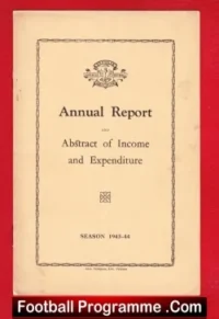 Scottish Football Association Annual Report 1943 – 1944