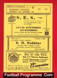 Southport v Oldham Athletic 1961