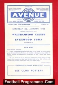 Walthamstow Avenue v Evenwood Town 1960 – Amateur Cup