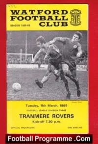 Watford v Tranmere Rovers 1969