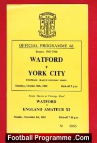 Watford v York City 1965