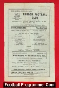 Wealdstone v Walthamstow Avenue 1953 – Senior Cup Semi Final
