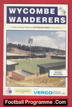 Wycombe Wanderers v Nottingham Forest 1990 – Opening Adams Park