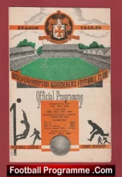 Wolves Wolverhampton v Manchester United 1956