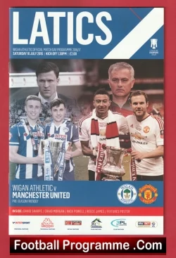 Wigan Athletic v Manchester United 2016 - Jose Mourinho Debut - football programme