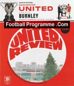 Manchester United v Burnley 2022 - Man Utd - football programme