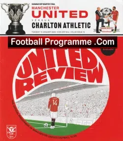 Manchester United v Charlton Athletic 2023 - Man Utd - football programme