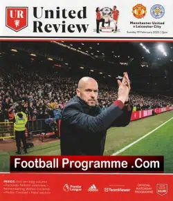 Manchester United v Leicester City 2023 - Man Utd - football programme