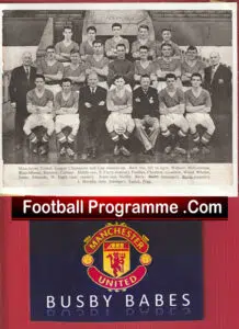 Manchester United Busby Babes Autographed Signed Man Utd + Duncan Edwards