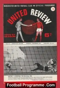 Manchester United v Sheffield United 1966 – Man Utd Programme