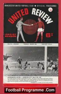 Manchester United v Fulham 1967 – Man Utd Programmes