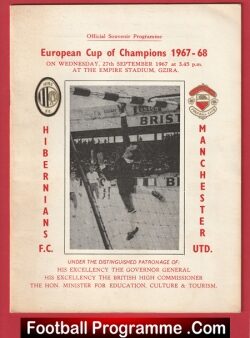 Hibernians v Manchester United 1967 – Hibs Malta v Man Utd Gzira