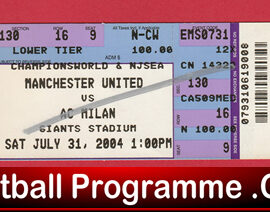 AC Milan v Manchester United 2004 – Ticket Giants St USA America